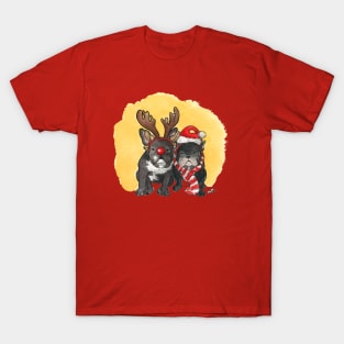 French Bulldogs Christmas T-Shirt